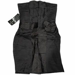 NWT Bebe Strapless Small Peplum Dress